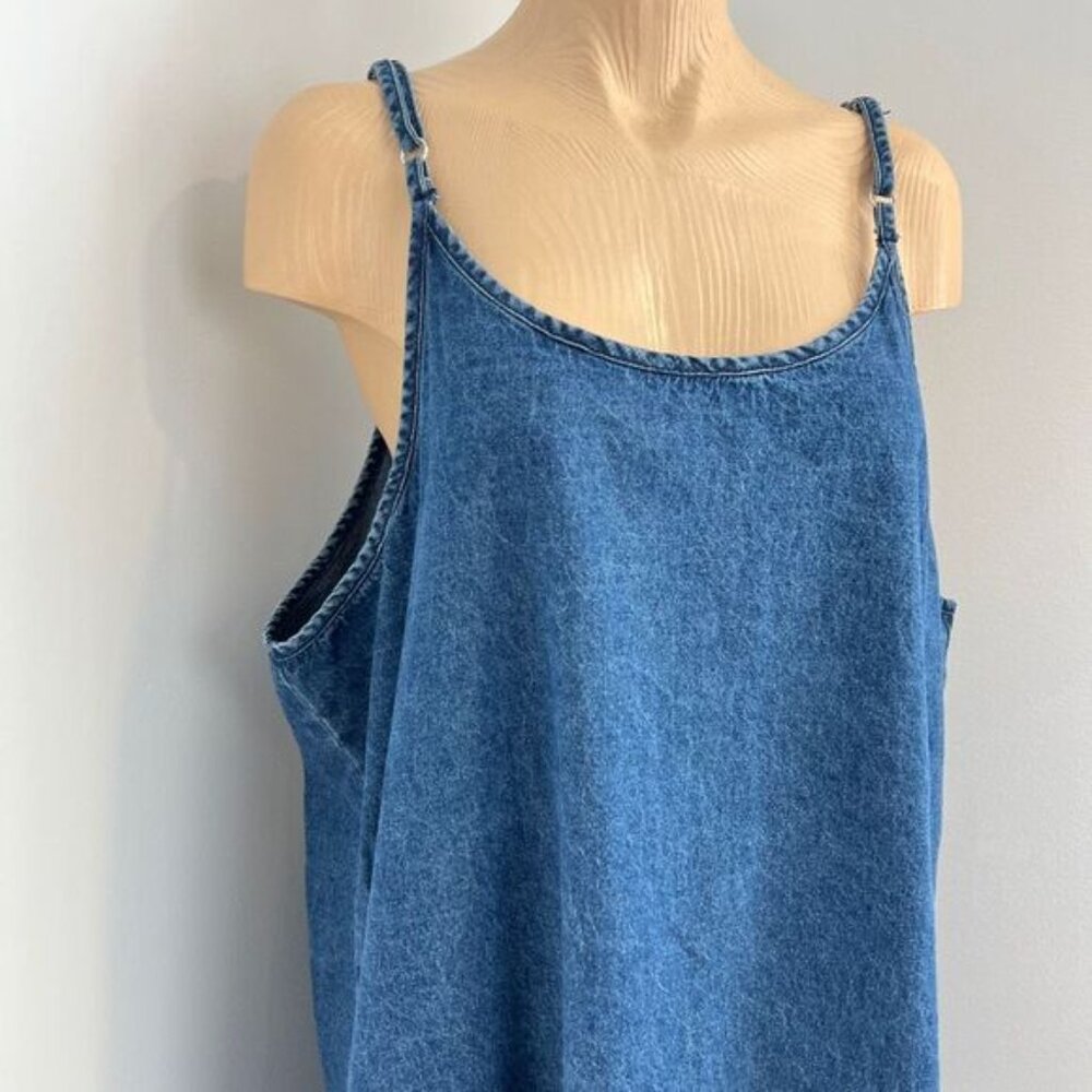 Blue Denim Midi Dress - Picture 2 of 14